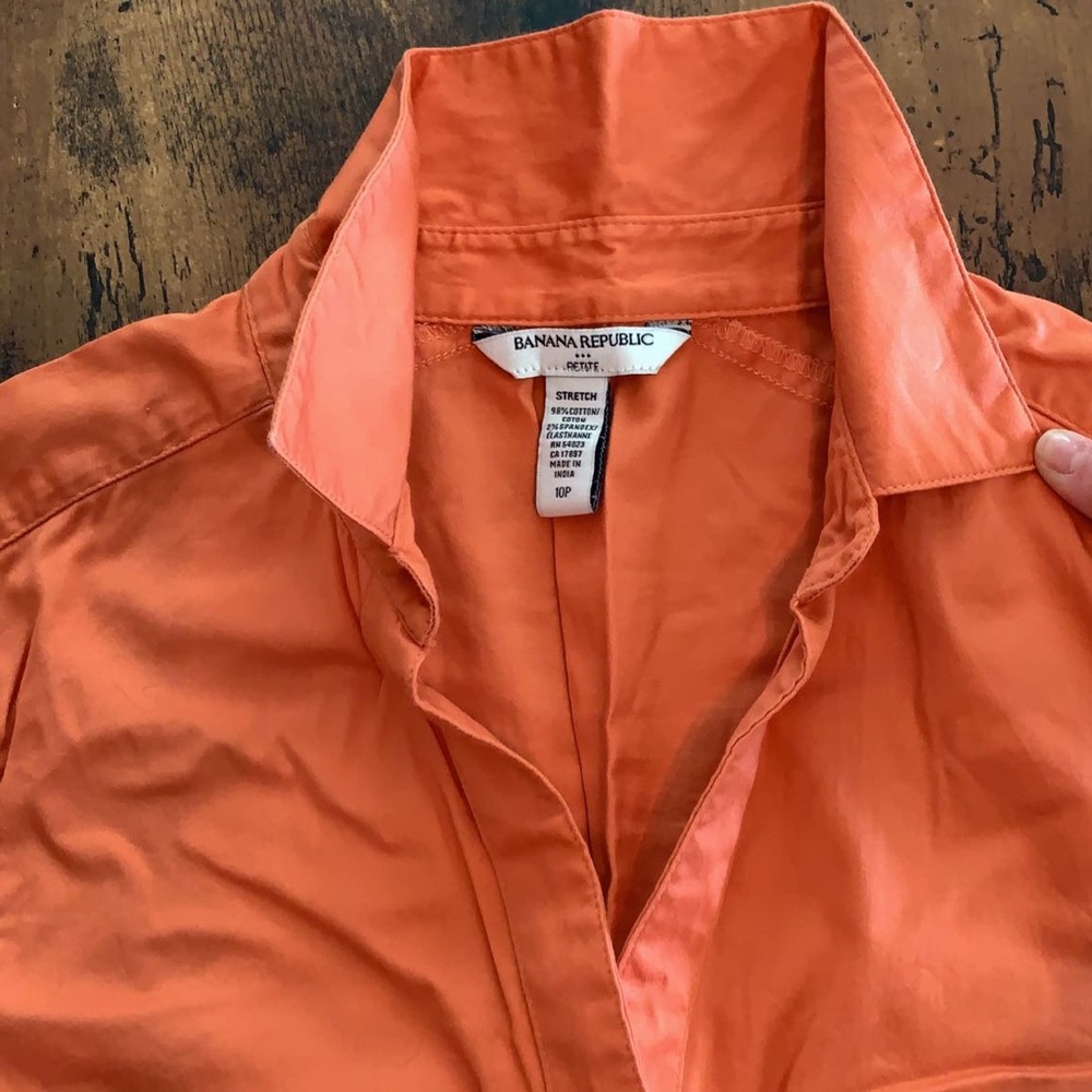 Banana Republic Orange Women's Top - Picture 2 of 3